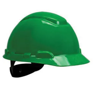 3M Green Polyethylene Hard Hat With 4-Point Ratchet Suspension And Uvicator UV Sensor (20 Pairs)