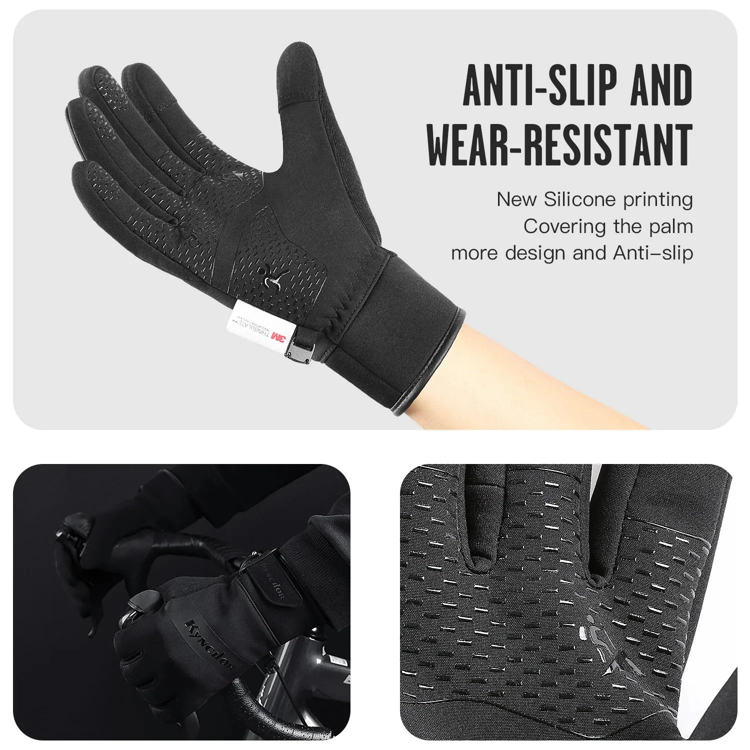 3M Thinsulate Waterproof Unisex Touchscreen Gloves