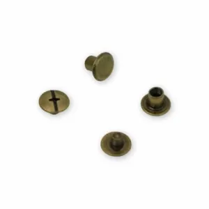 Antique Small Chicago Screws 6mm- 12pk