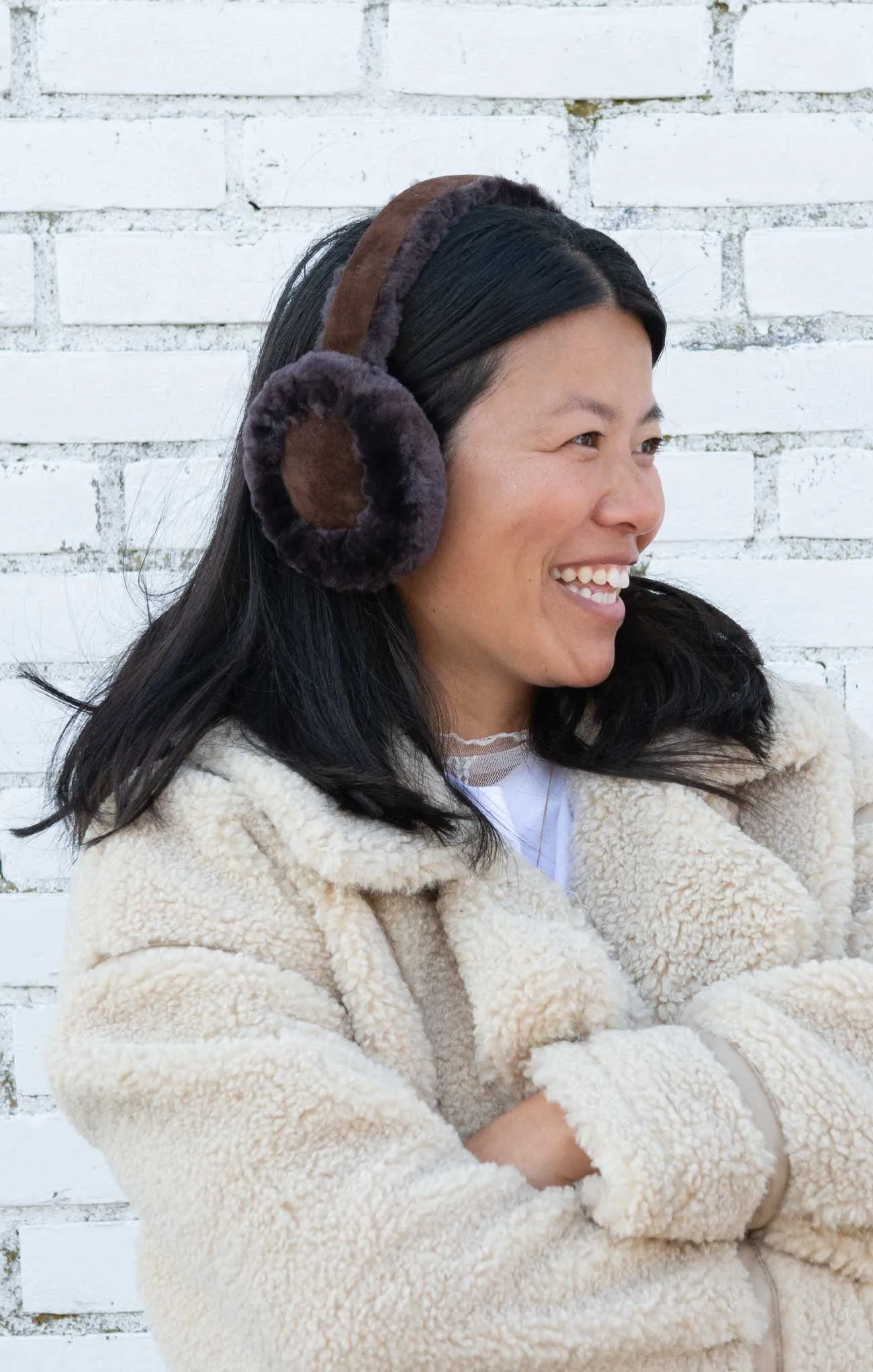 Arctic Sanctuary Shearling Sheepskin Fur Earmuffs