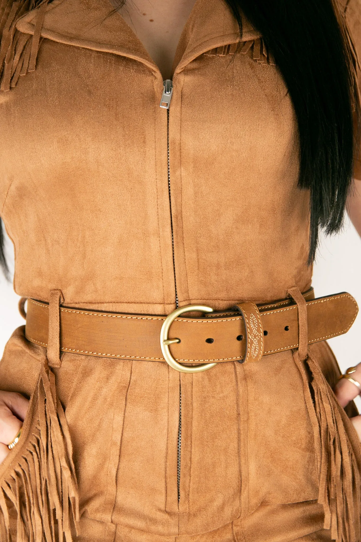 Ariat Bug Stitch Harness Buckle Cowgirl Belt