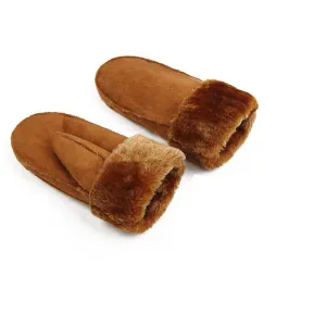 Ashore Shop Warm Winter Mittens with Fur