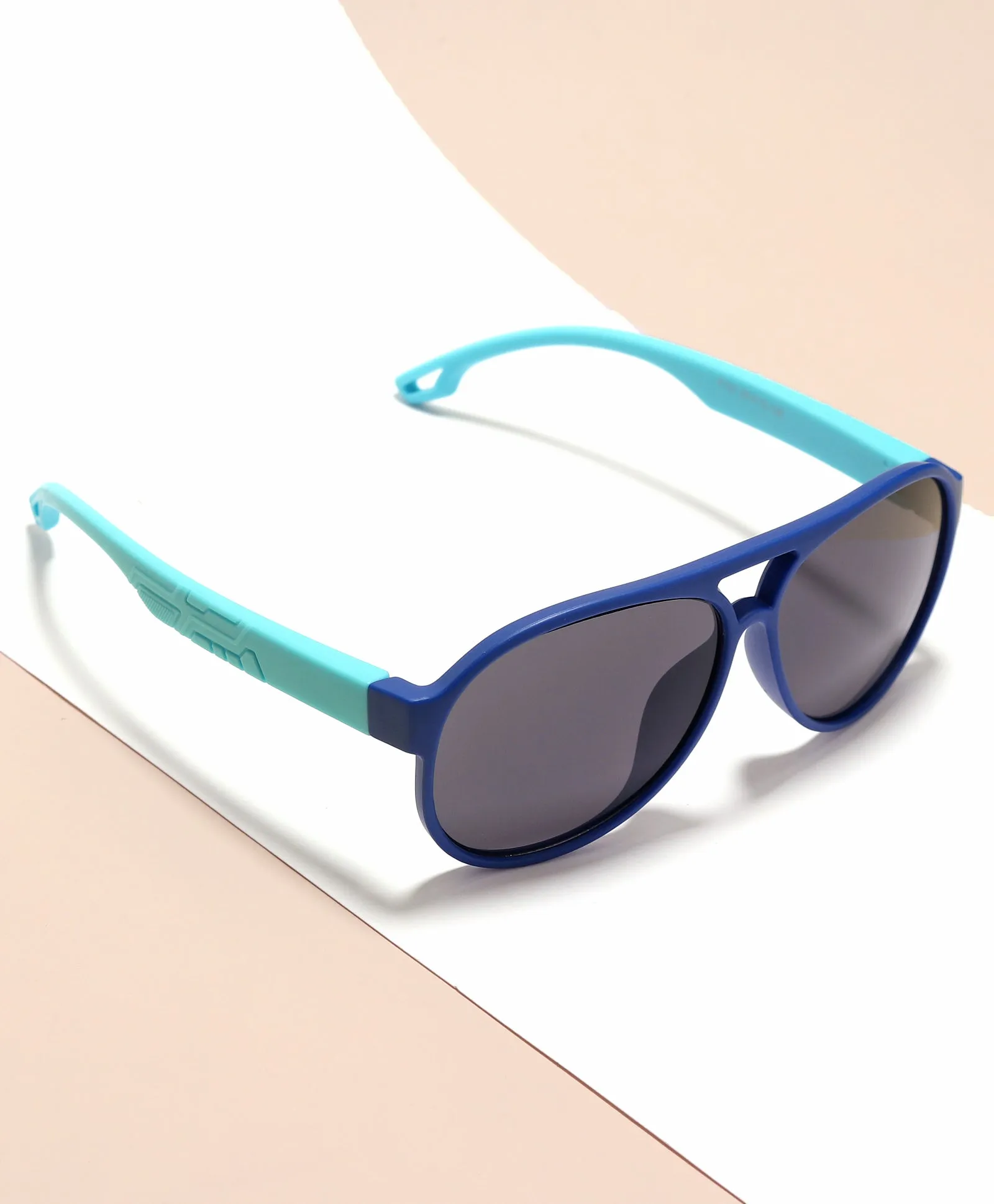 AVIATOR SHAPE SUNGLASSES - DARK BLUE