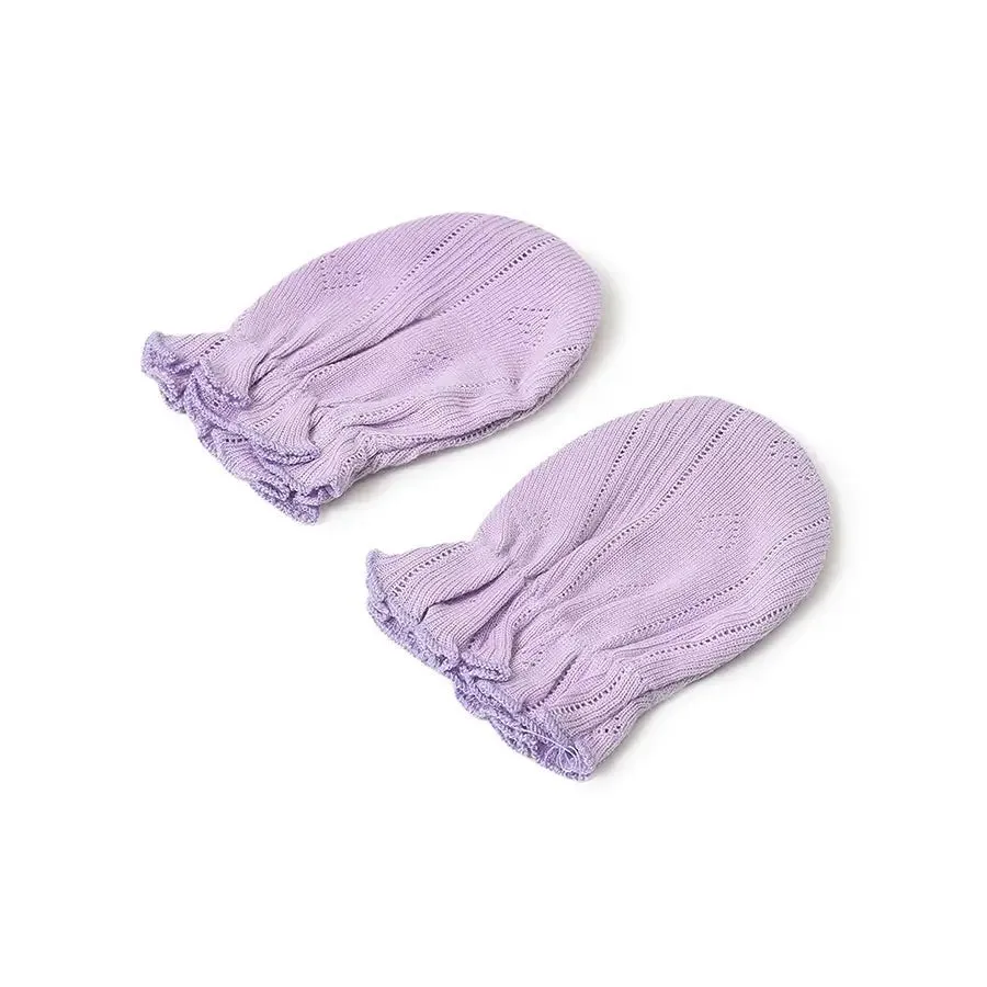 Baby Girls Cap, Mitts & Booties set