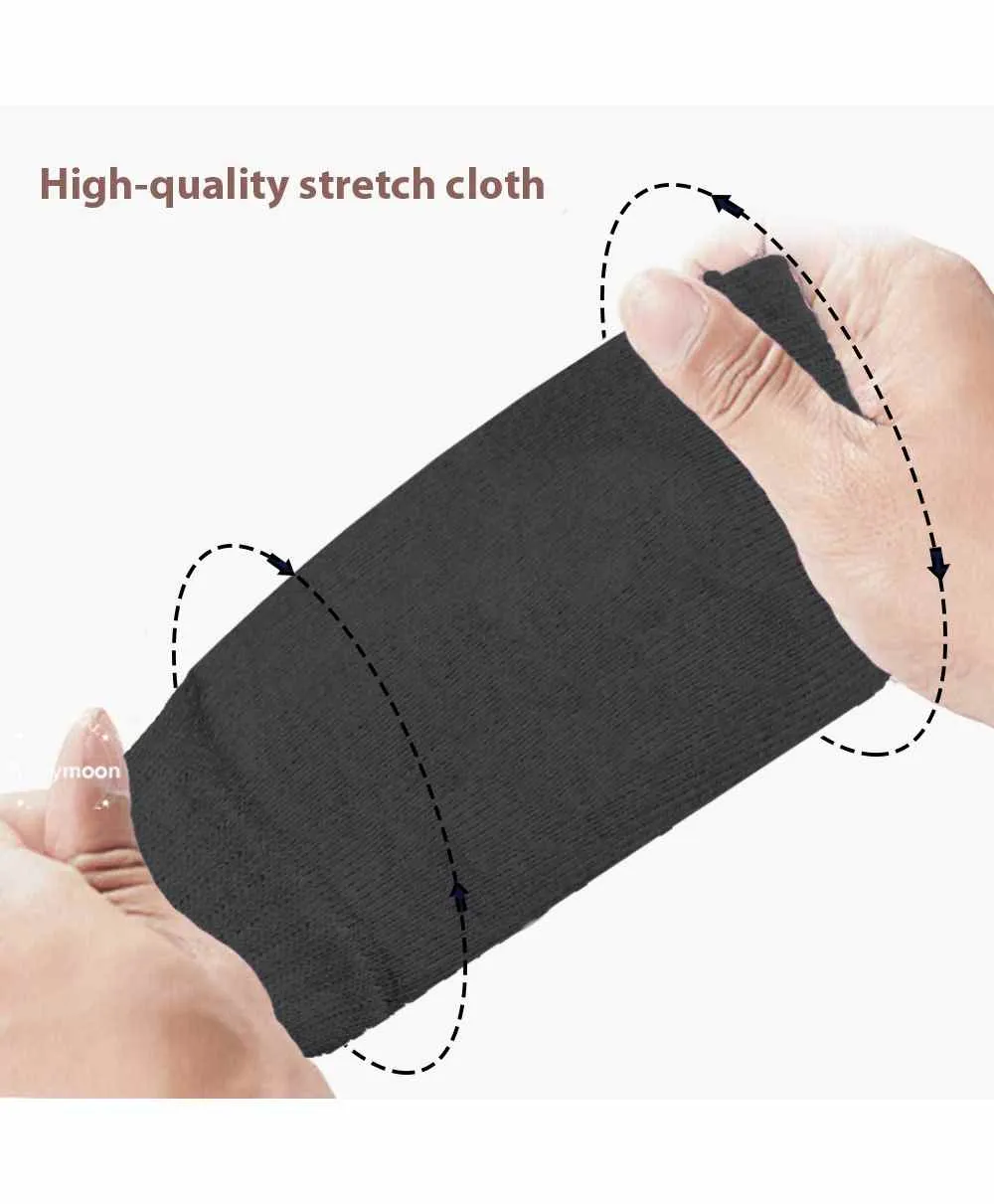 Babymoon Baby Kids Knee Pads AntiSlip Stretchable Knee Cap Elbow Safety - Dark Grey