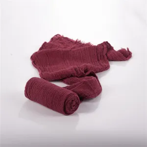 Babymoon Cheese Wrap Stretchable Baby Photography Shoot Wrap Cloth | Maroon