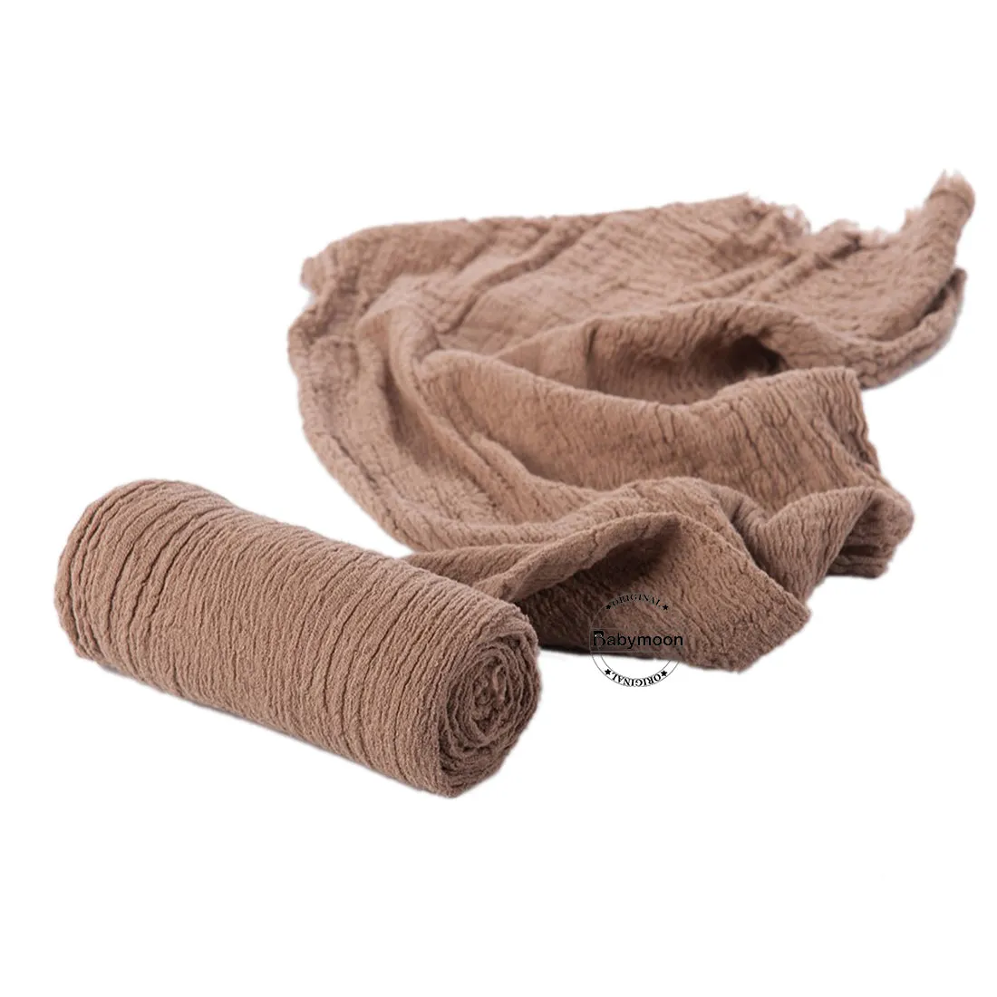 Babymoon Cheese Wrap Stretchble Baby Photography Shoot Wrap Cloth -Brown