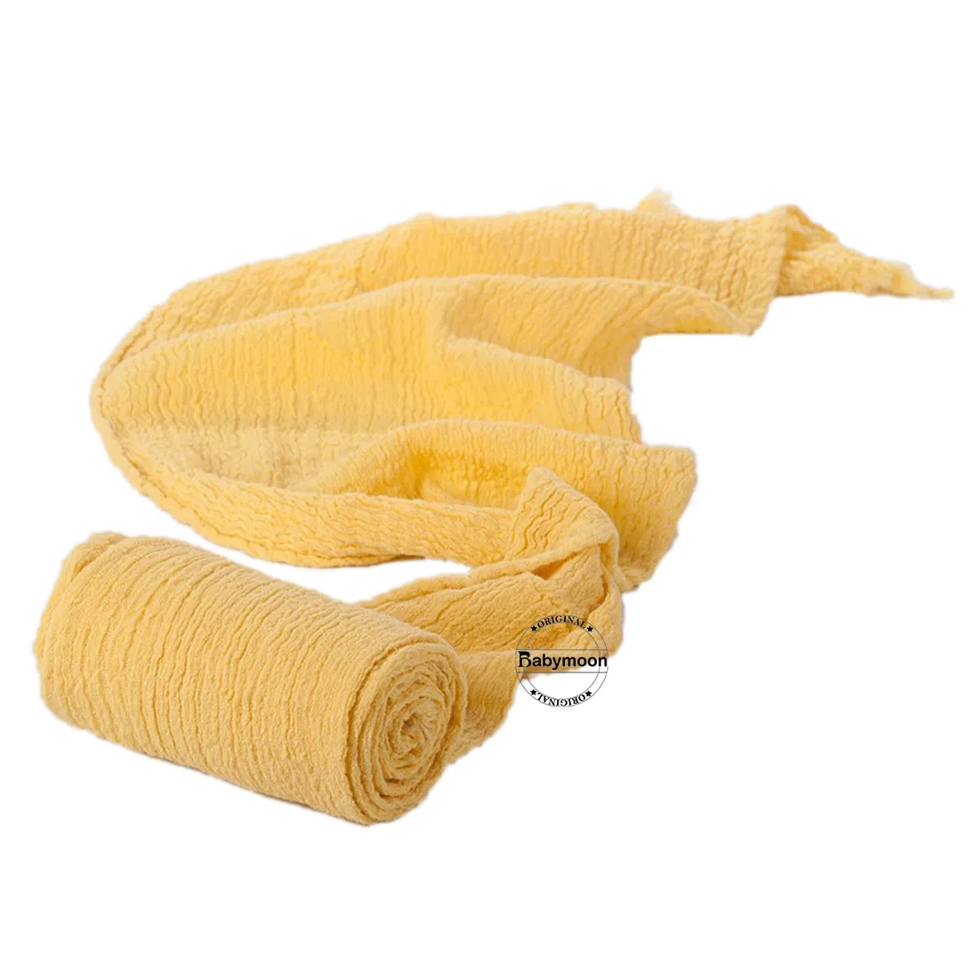 Babymoon Cheese Wrap Stretchble Baby Photography Shoot Wrap Cloth -Yellow