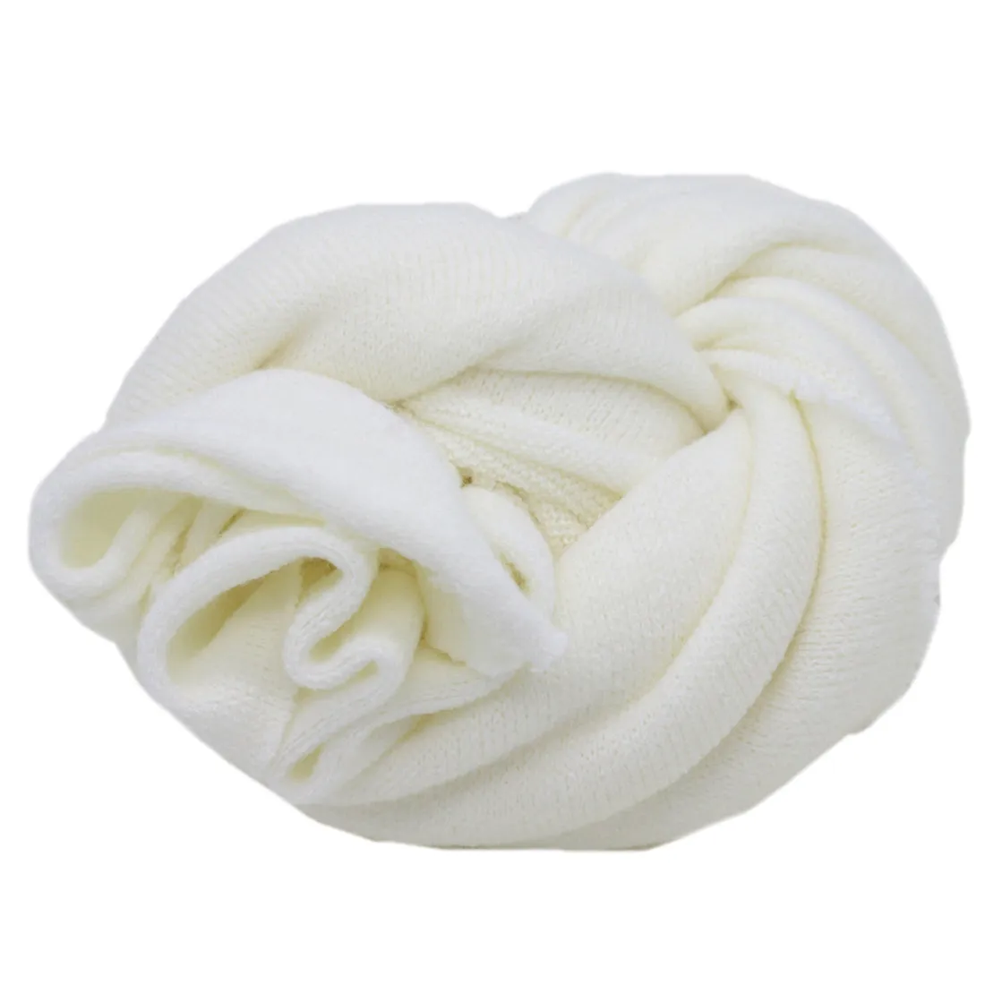 Babymoon Knitted Premium Wool Wrap | Baby Photography Shoot Wrap | White