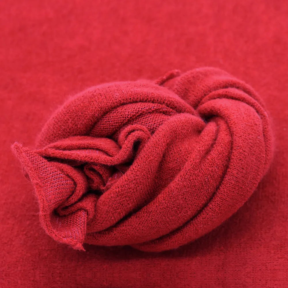 Babymoon Set of 2 | Knitted Wool Wrap and Bean Bag Layer | Baby Photography Props | Red