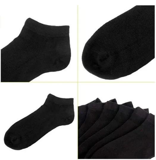 Bamboo Men Ankle Socks Thin Mesh Light Anti Odor Low Cut Soft Athletic Breathable Sock 5 Pairs