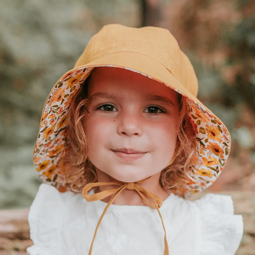 BEDHEAD WANDERER REVERSIBLE PANELLED BUCKET HAT-MARGARET/MAIZE