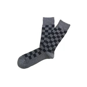 Black checkered sock