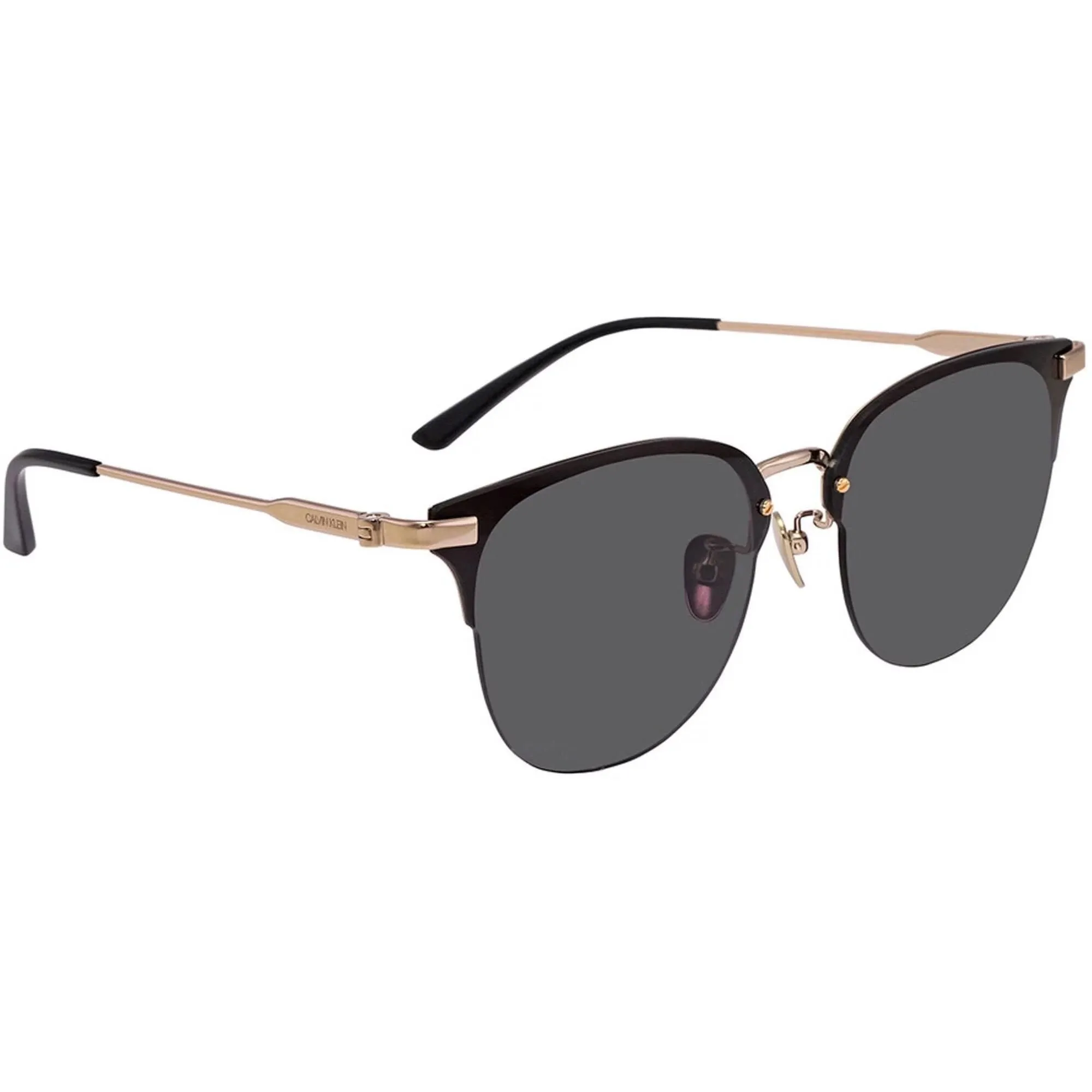 Calvin Klein Unisex Sunglasses - Gold Metal Cat Eye Frame | CALVIN KLEIN CK20113SK 717