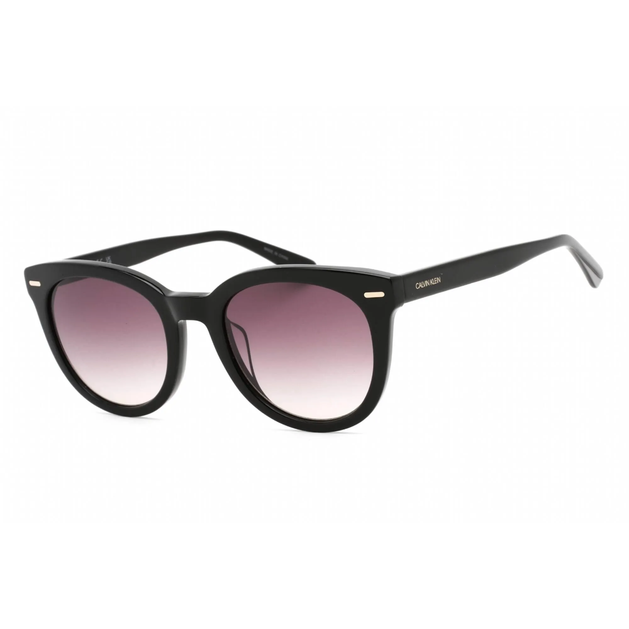 Calvin Klein Women's Sunglasses - Black Round Frame Grey Gradient Lens | CK20537S 001