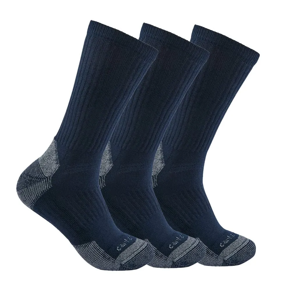 Carhartt All Style Men's Midweight Cotton Blend Sock 3 Pack