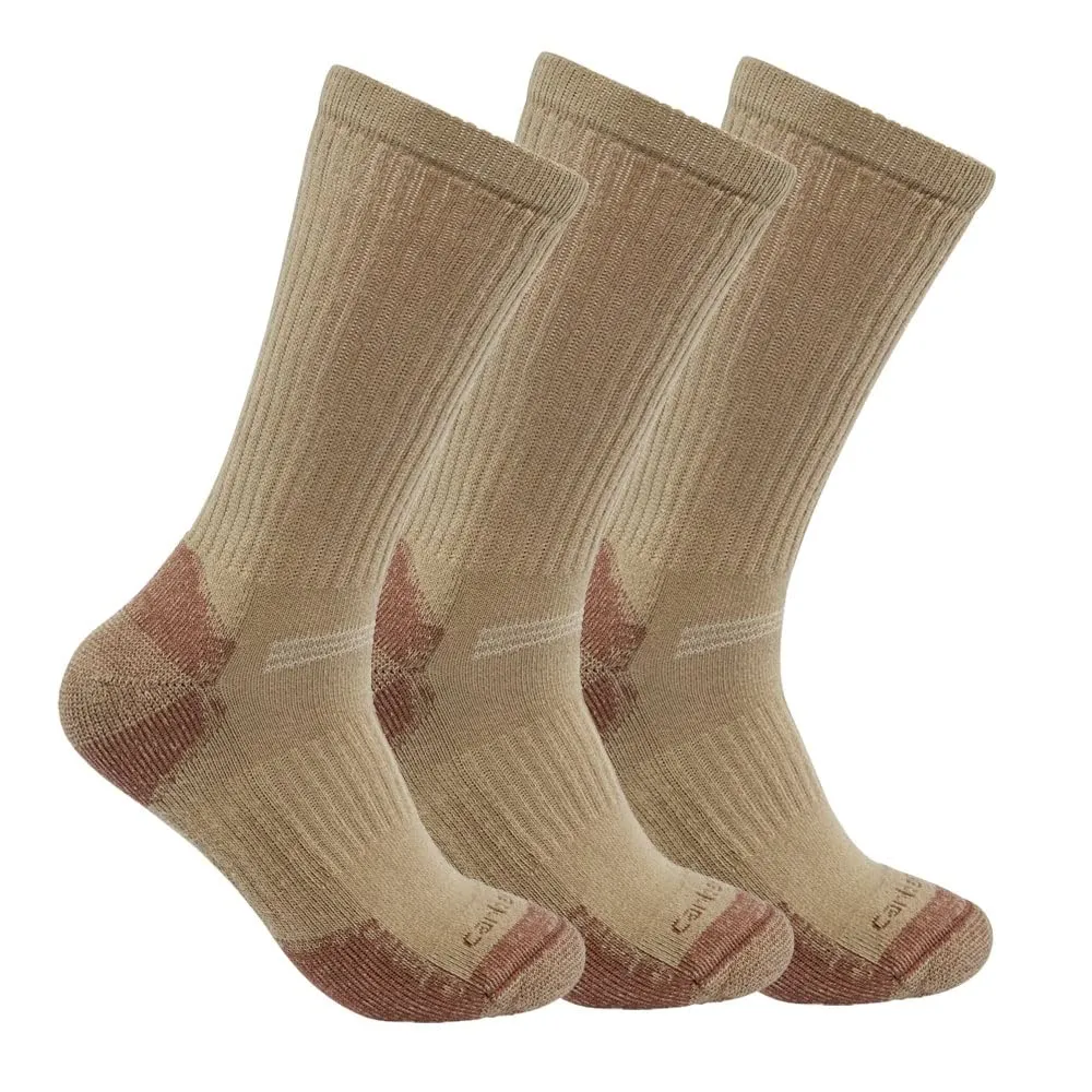 Carhartt All Style Men's Midweight Cotton Blend Sock 3 Pack