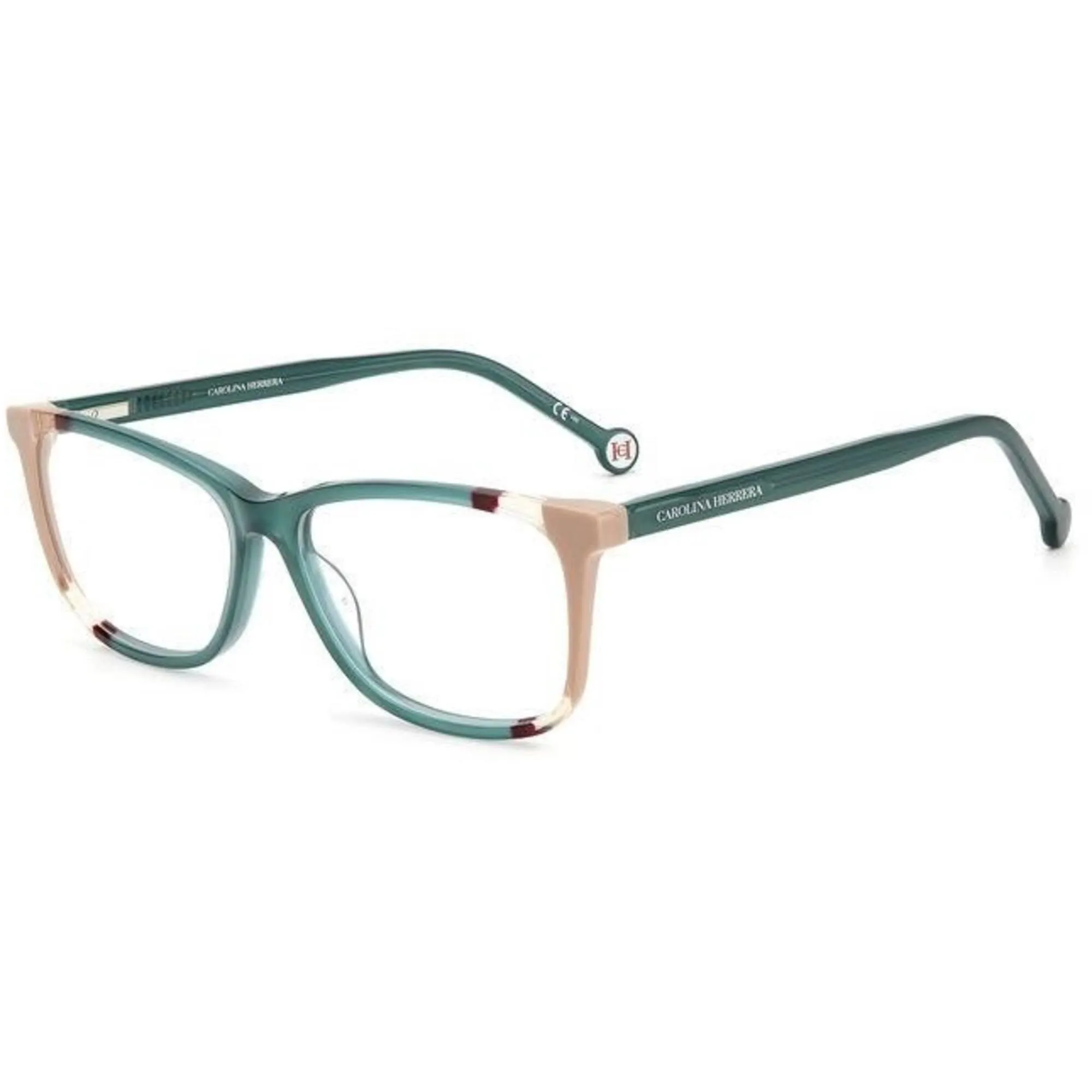 Carolina Herrera Women's Eyeglasses - Teal Brown Cat Eye Shape Frame | CH 0066 0HBJ