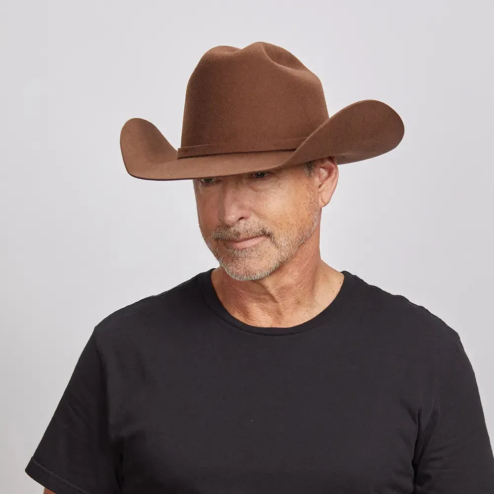 Cattleman Chocolate | Mens Felt Brown Cowboy Hat