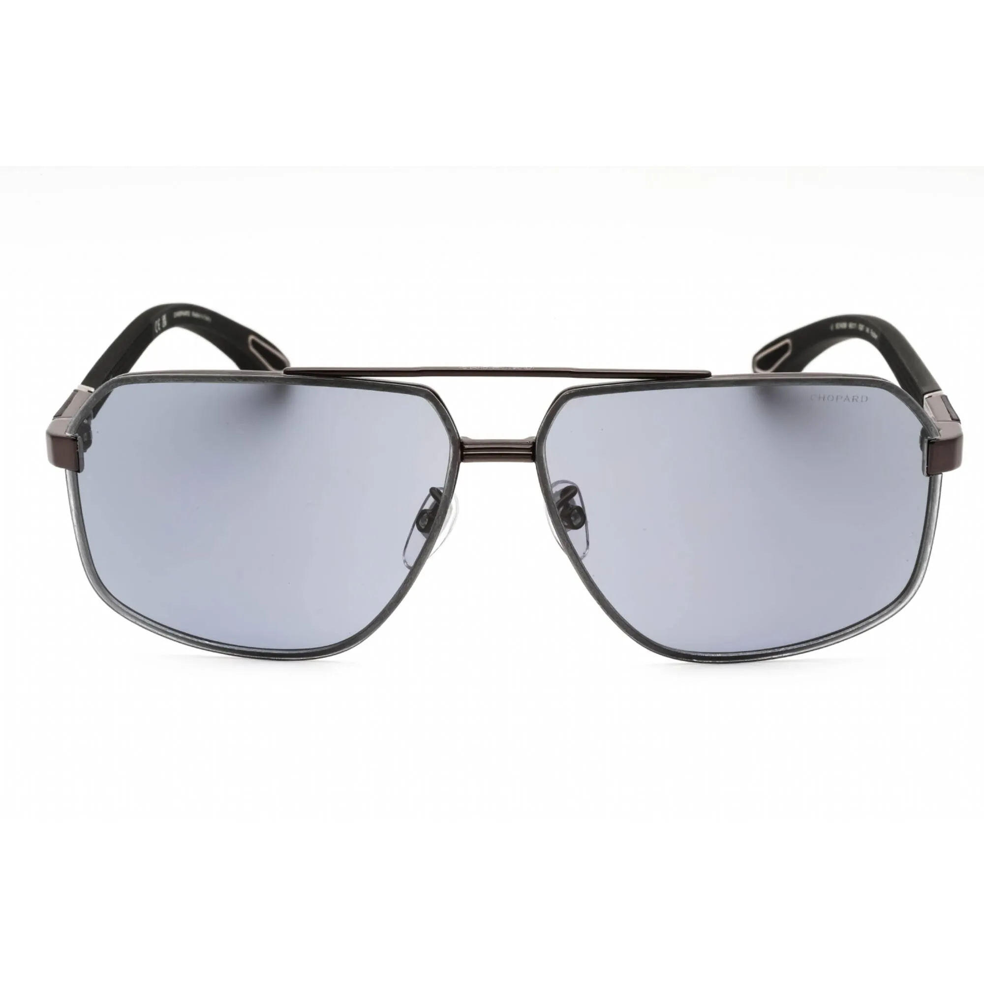 Chopard Men's Sunglasses - Sensitive Black Gold Full Rim Pilot Frame | SCHG89 0Q67