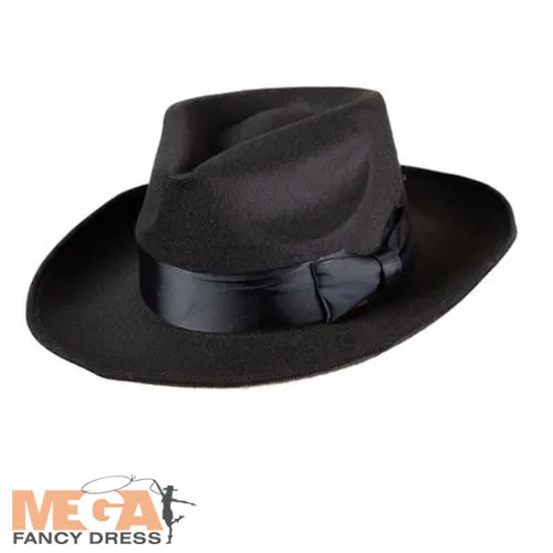 Classic Gangster Hat Stylish Criminal Accessory