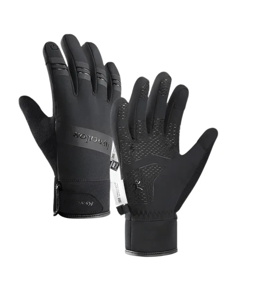 Cycling Gloves Winter Touch Screen Motorcycle Gloves Outdoor Scooter Windproof Riding Ski Gloves Warm Bike Gloves