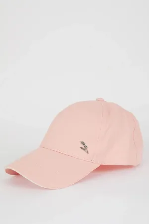 Defacto Women's Pink Fit Cotton Hats