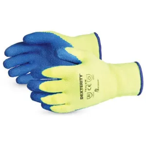 Dexterity LX Reverse-Terry High-Viz Winter Knit with Latex Palms (1 doz)