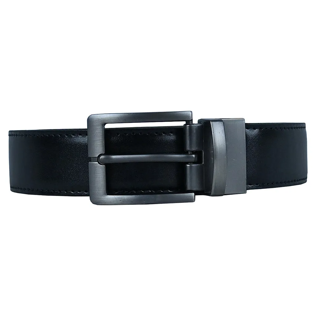 Double Side Adjustable Leather Belt Vogue Black Brown