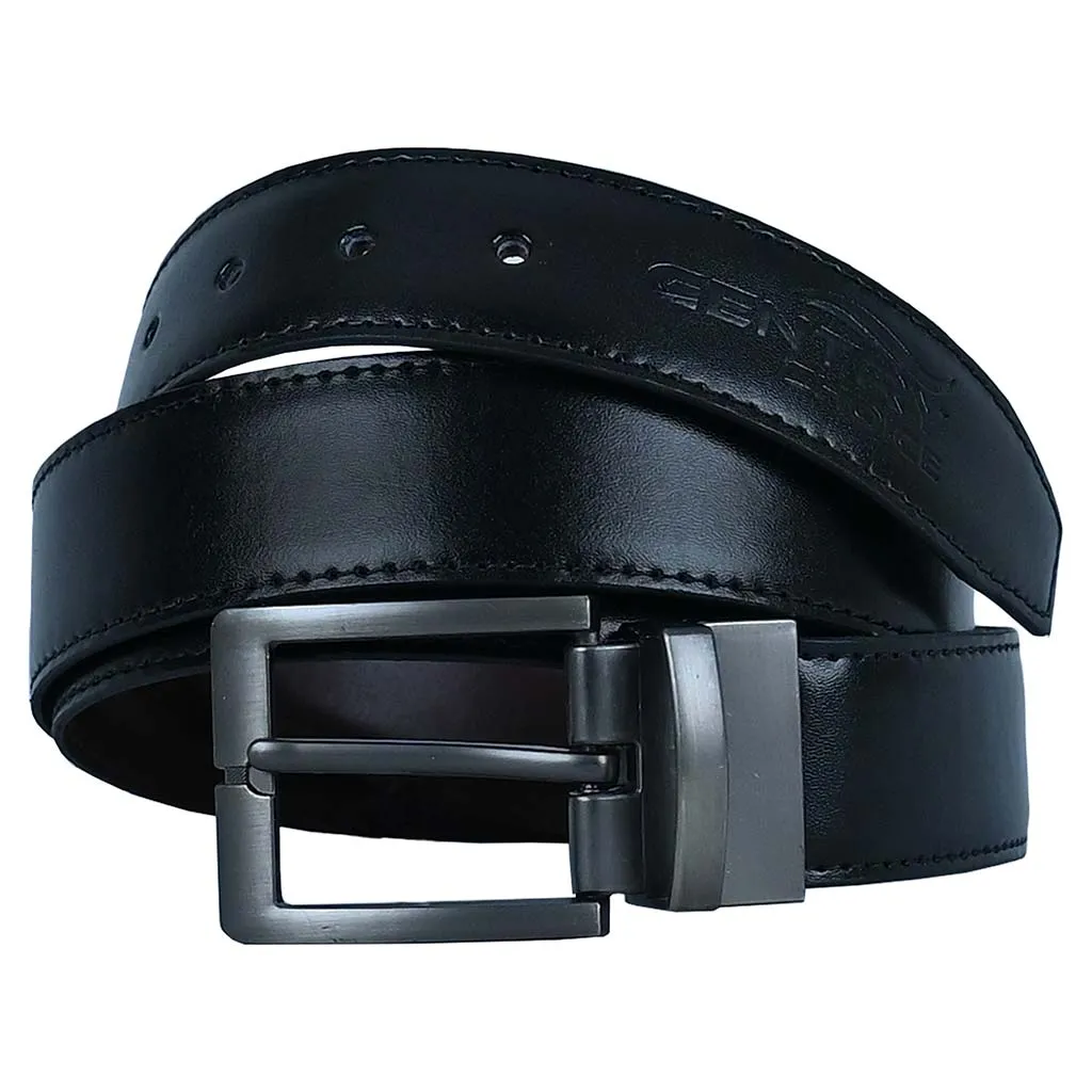 Double Side Adjustable Leather Belt Vogue Black Brown