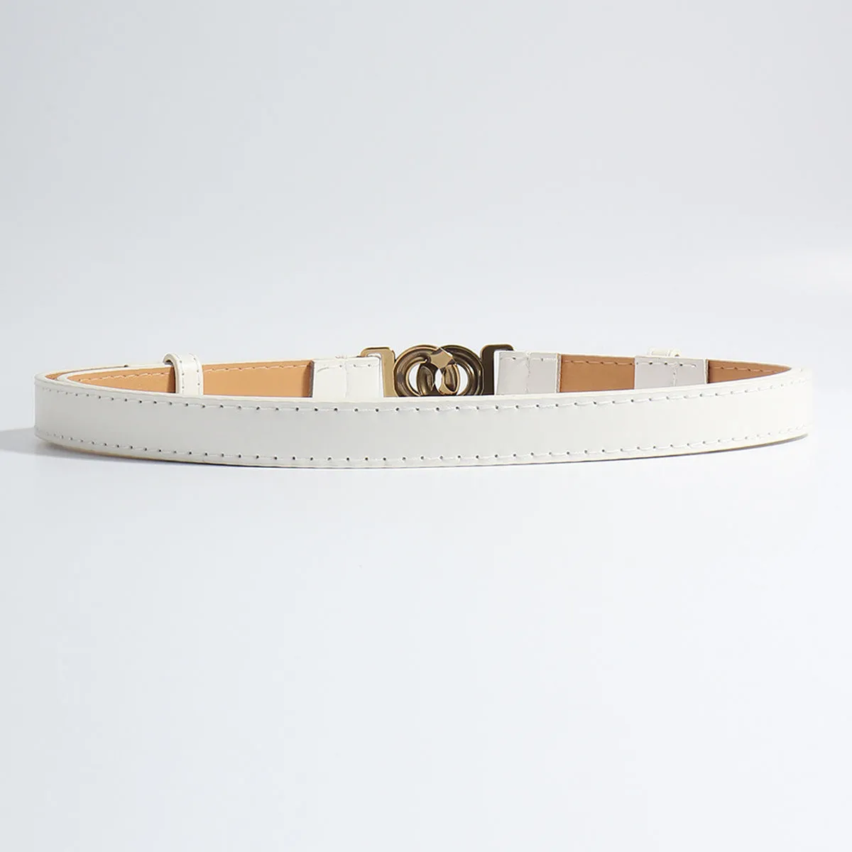 Edda Alloy Buckle PU Belt