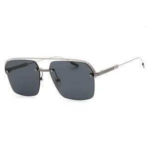 Ermenegildo Zegna Men's Sunglasses - Half Rim Metal Rectangular Frame | EZ0213 08A