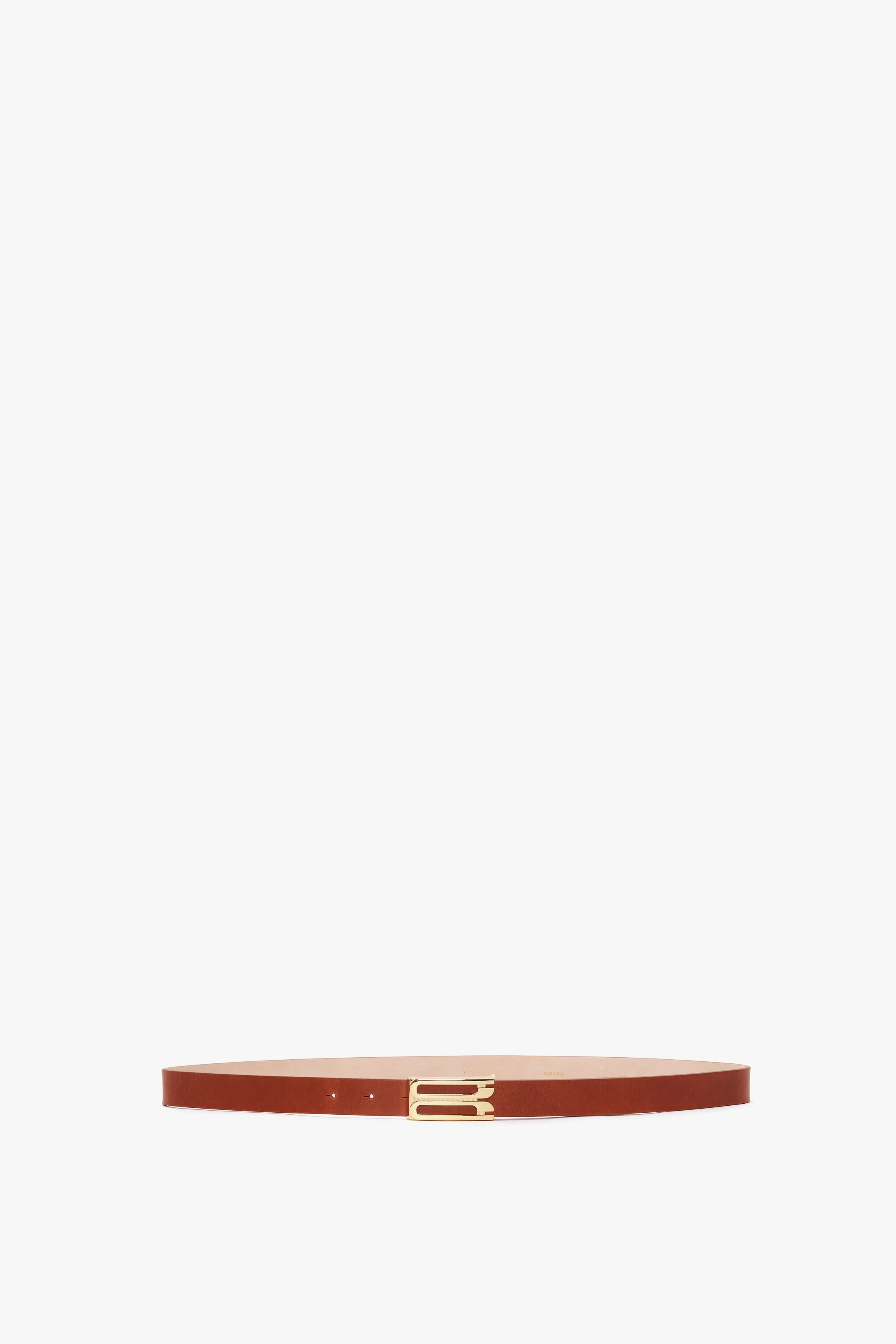 Exclusive Frame Belt In Tan Leather