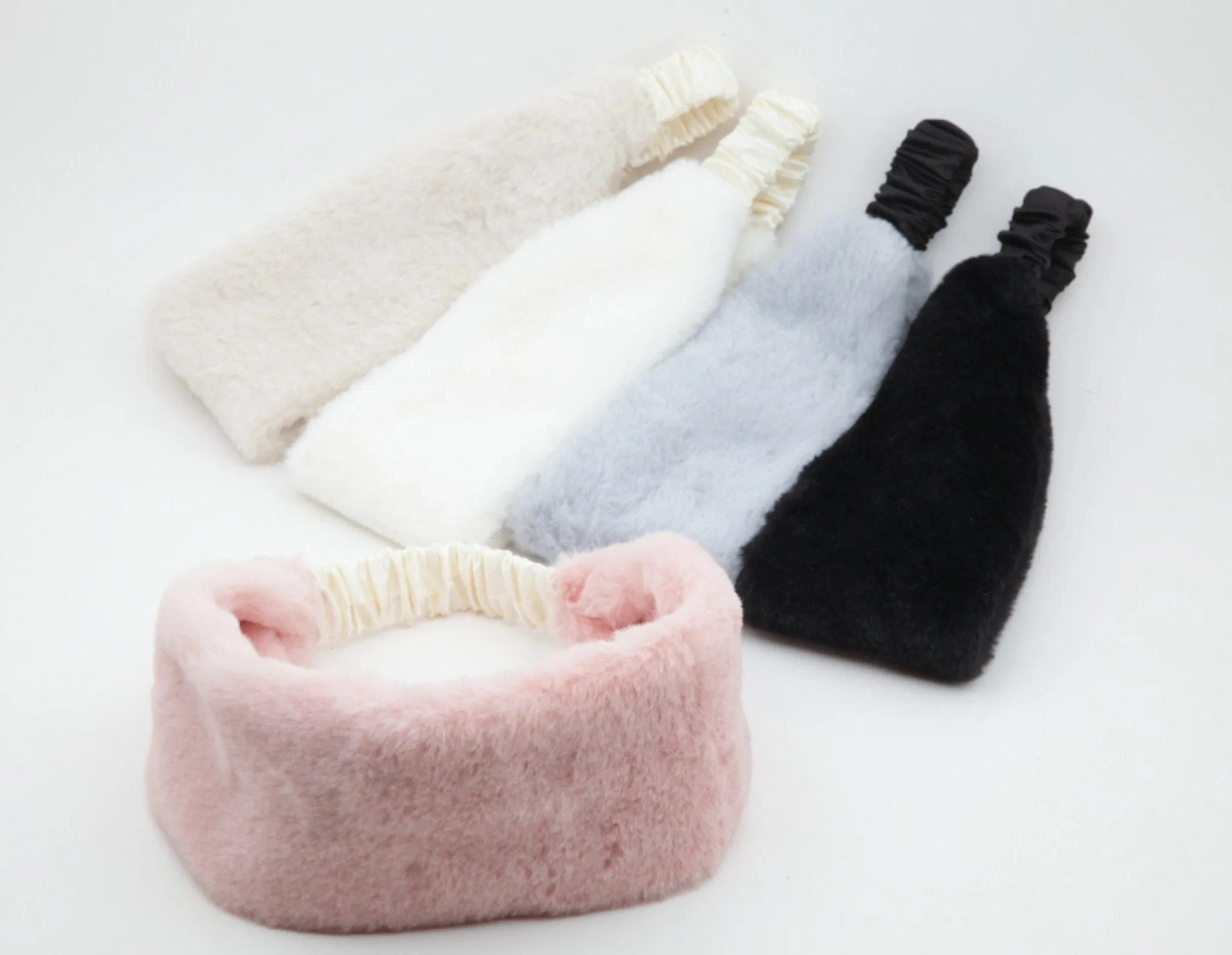 Fabric Faux Fur Elastic Fall Winter Fashion Headband