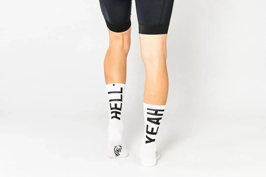 FINGERSCROSSED Socks Hell Yeah 2.0 - White