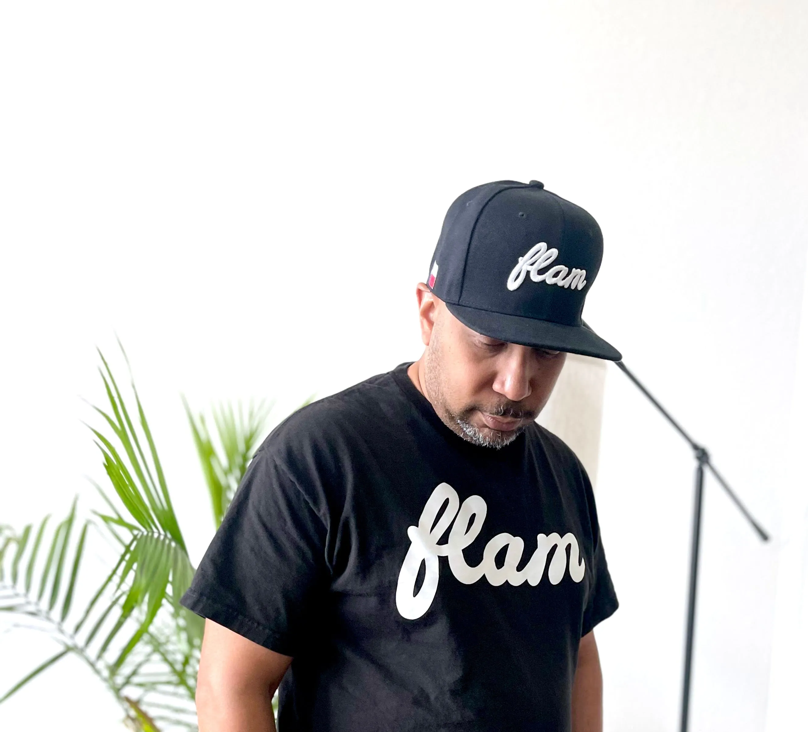 FLAM Script Snapback Hat