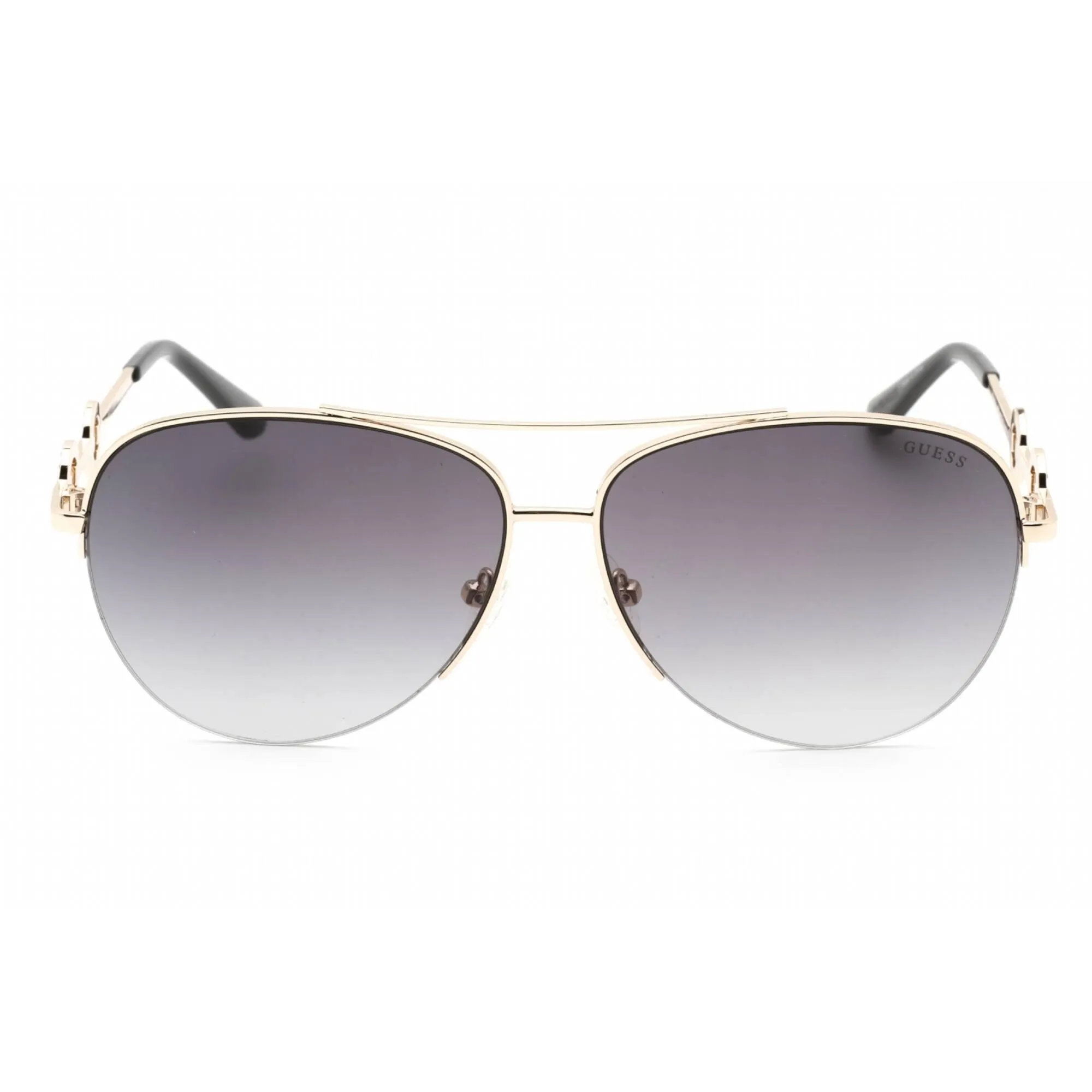 Guess Factory Women's Sunglasses - Full Rim Gold Metal Aviator Frame | GF6171 32B