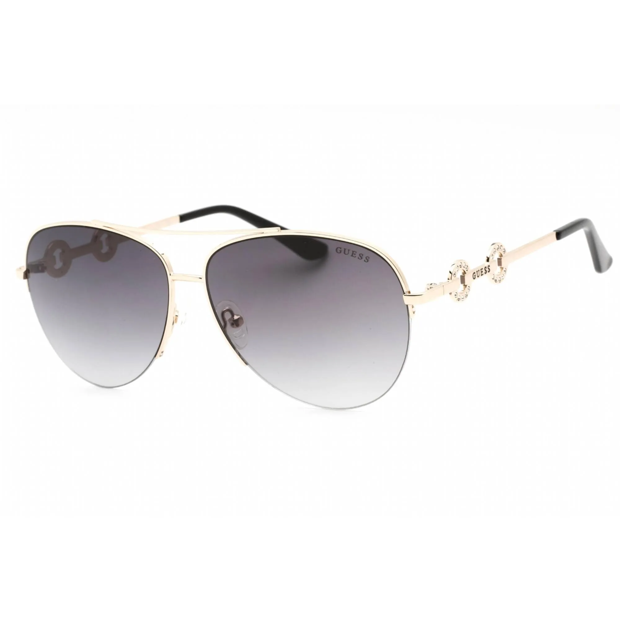 Guess Factory Women's Sunglasses - Full Rim Gold Metal Aviator Frame | GF6171 32B