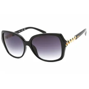 Guess Factory Women's Sunglasses - Shiny Black Oversized Plastic Frame | GF0413 01B