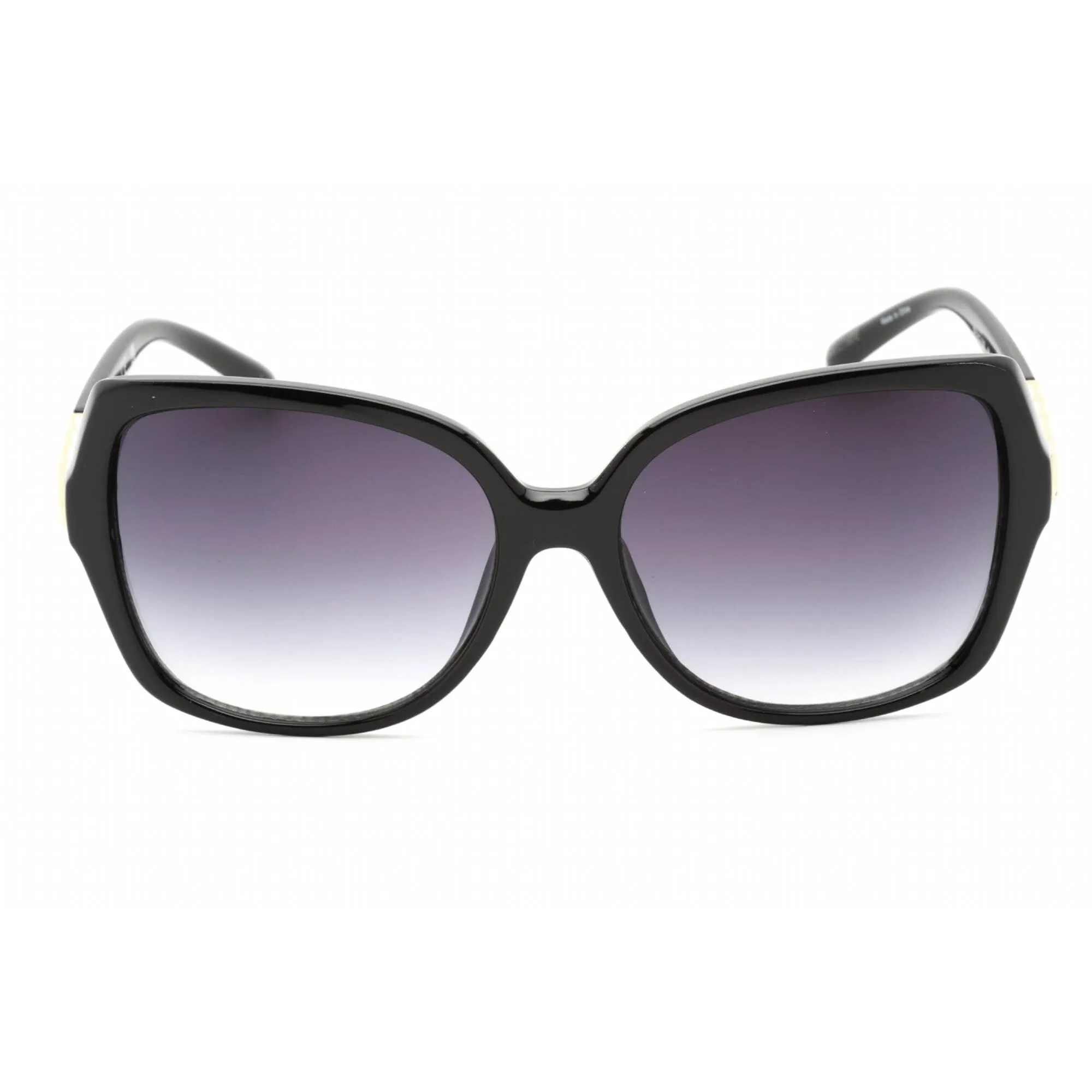 Guess Factory Women's Sunglasses - Shiny Black Oversized Plastic Frame | GF0413 01B