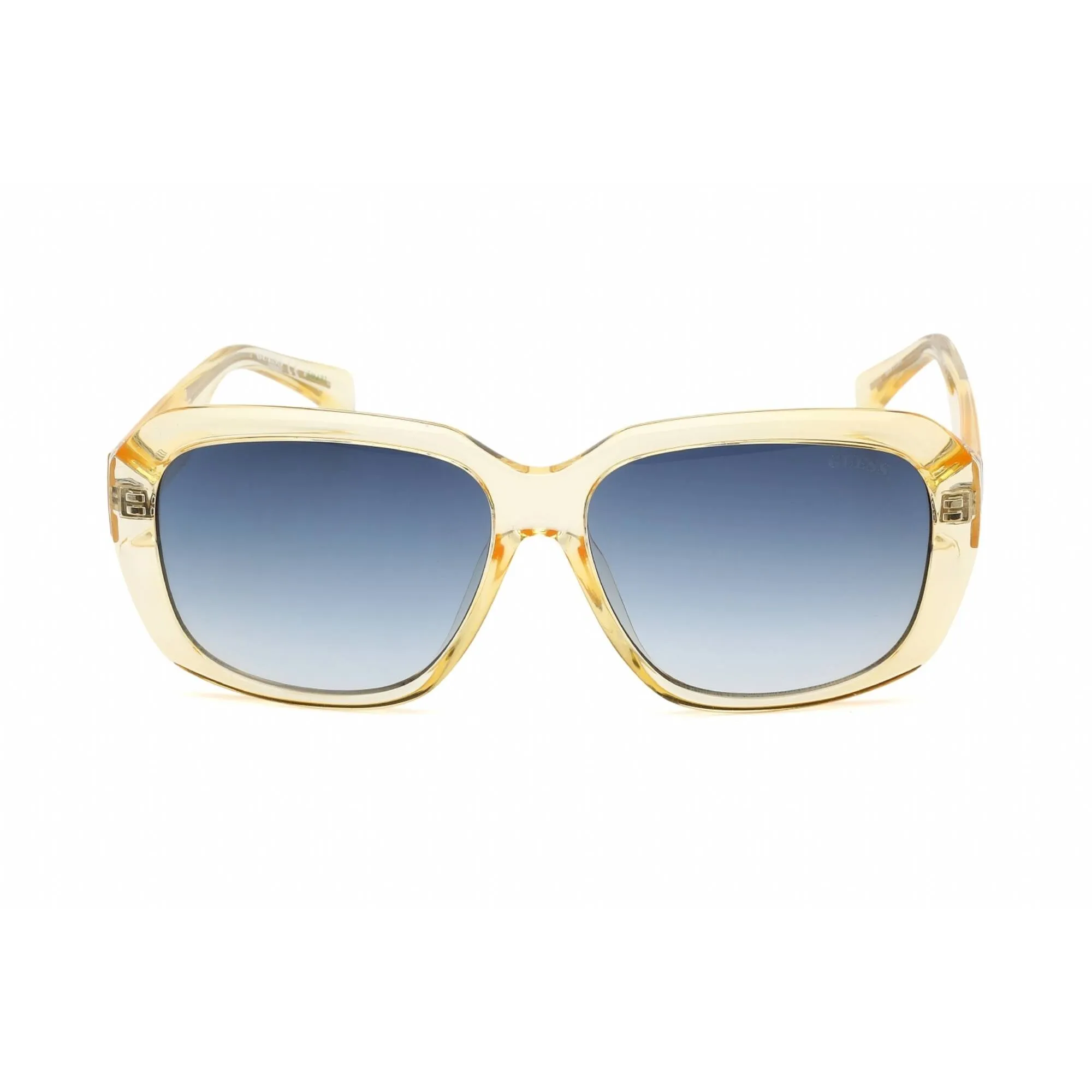 Guess Women's Sunglasses - Yellow/Other Oval Full Rim Frame Blue Lens | GU8233 41W