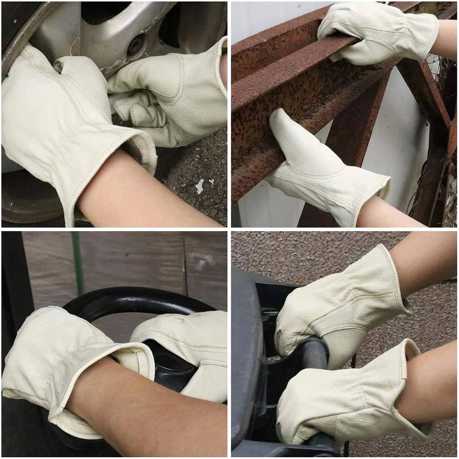 Handlandy Wholesale Unisex Driver Gloves Pigskin Leather Rigger Gardening 1217 (36/72/120 Pairs)