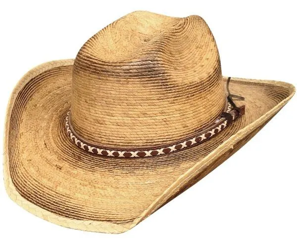 Kids Bullhide Palm Leaf Straw Western Hat - West Texas