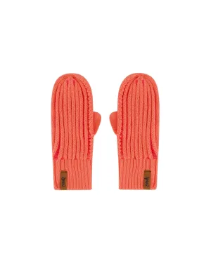 Knit Mittens Coral