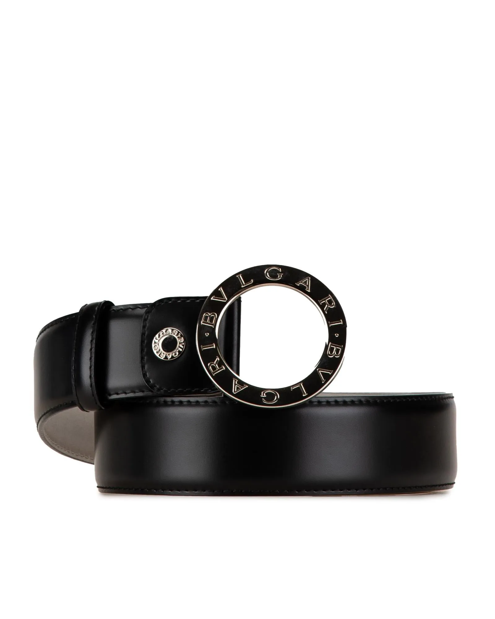 Leather Belt with Palladium-Plated Brass Hardware