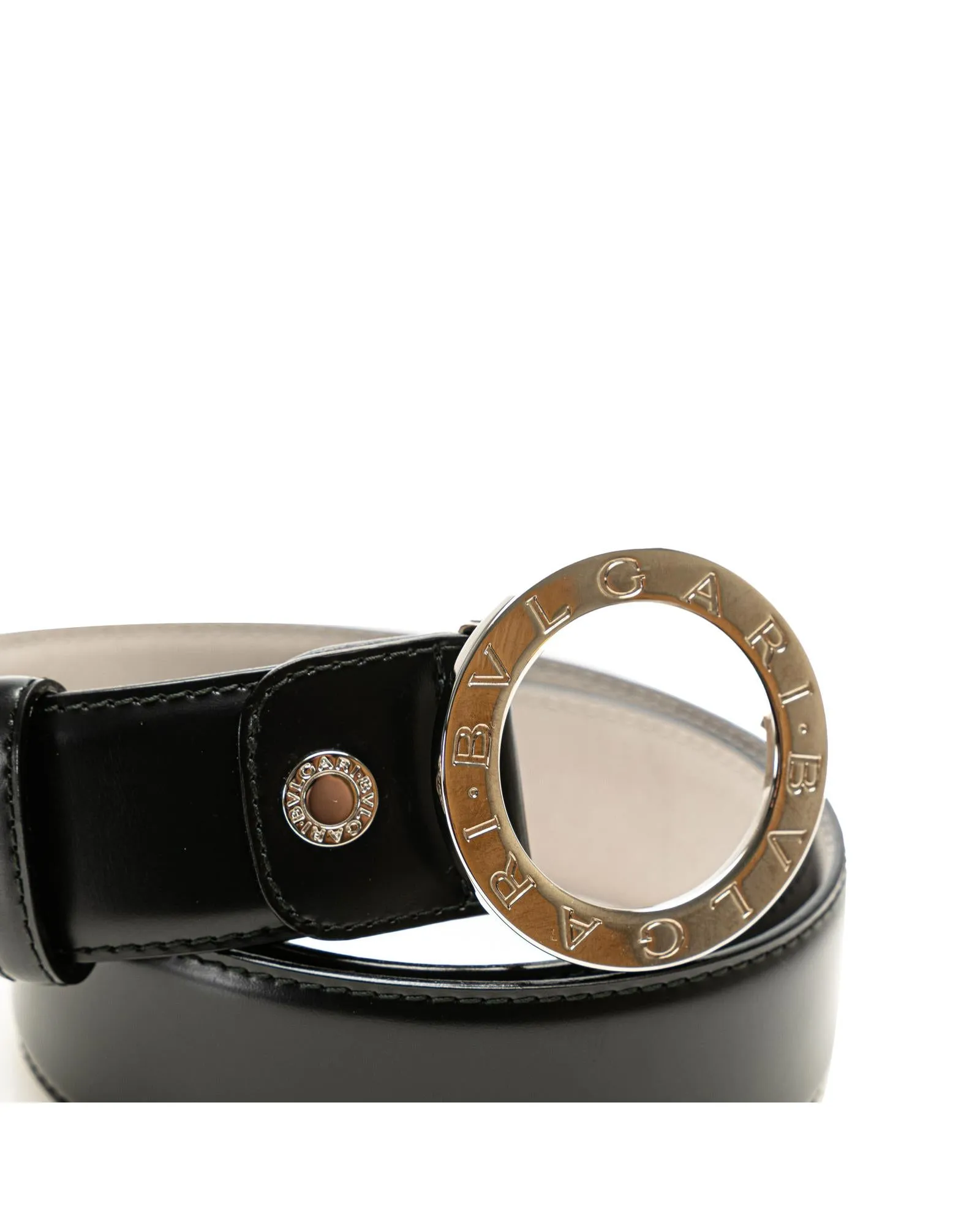 Leather Belt with Palladium-Plated Brass Hardware