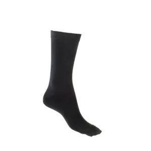 Loose Top Tough Toe Bamboo Crew Socks in Black - Aussie Made