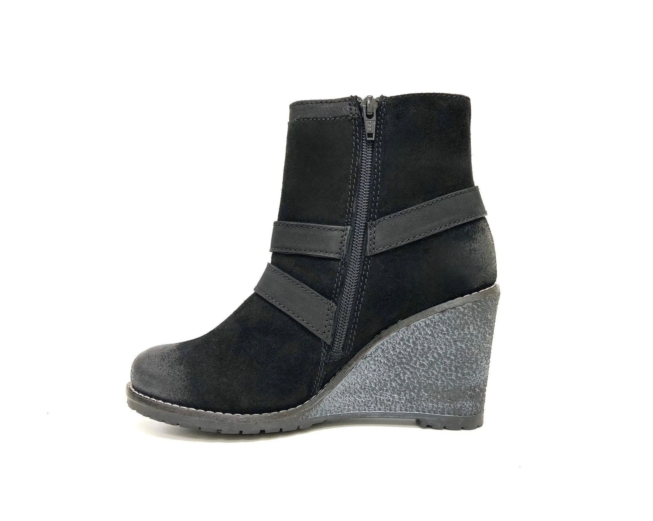 Maria Black Suede Wedge Bootie