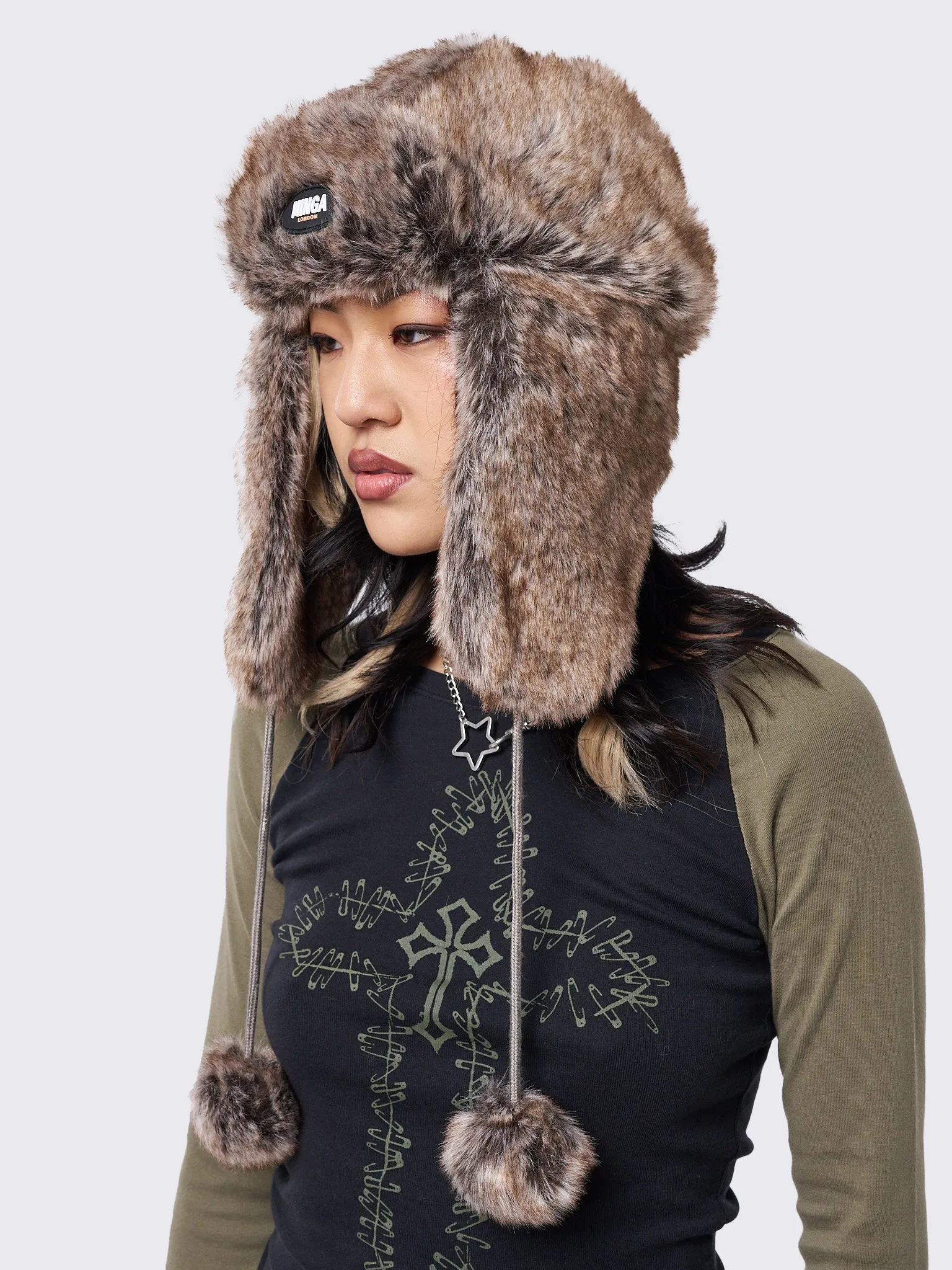 Masha Fluffy Trapper Hat