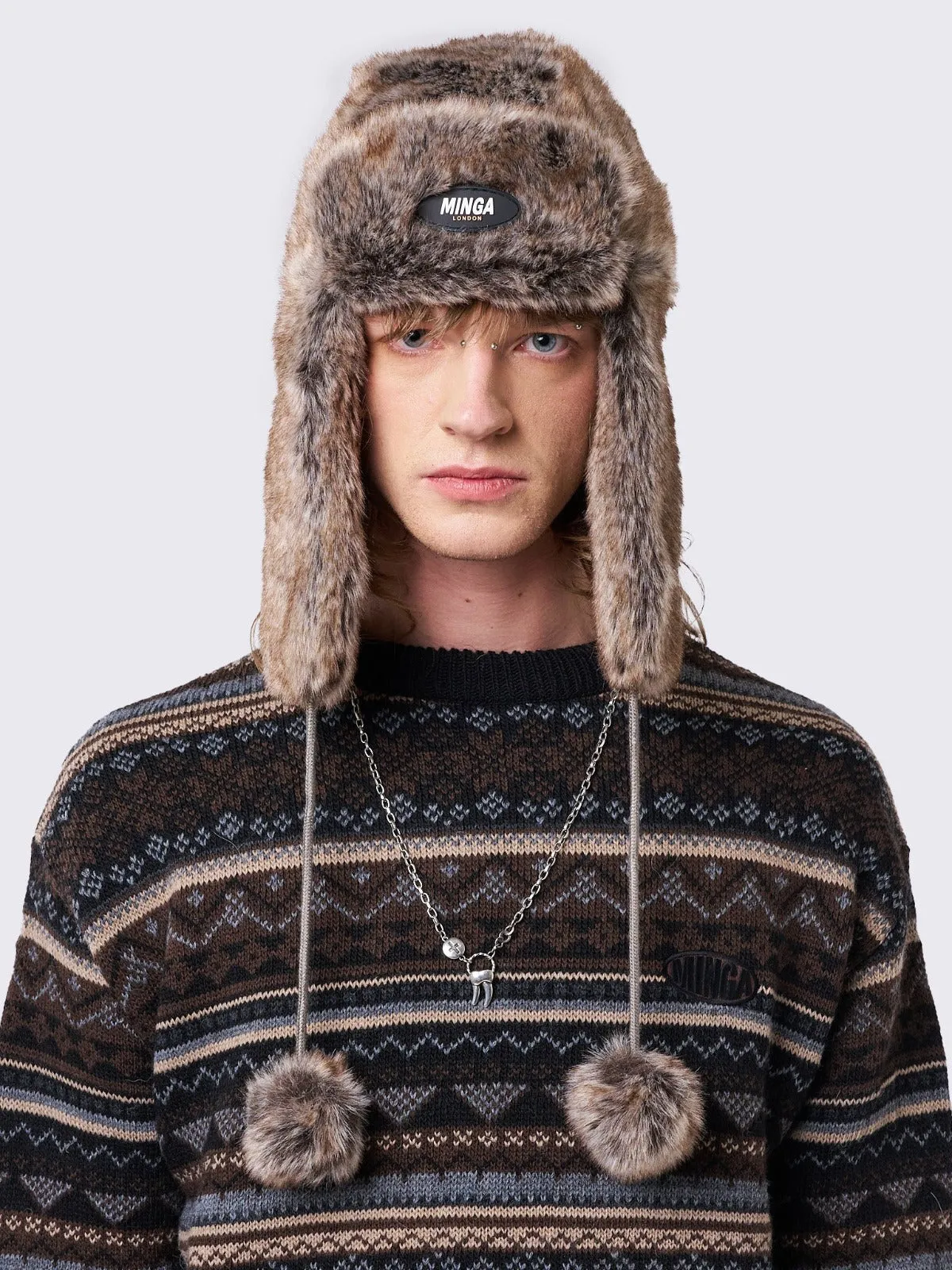 Masha Fluffy Trapper Hat